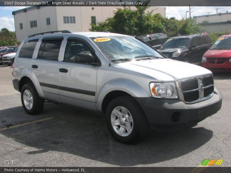 Bright Silver Metallic / Dark Slate Gray/Light Slate Gray 2007 Dodge Durango SXT