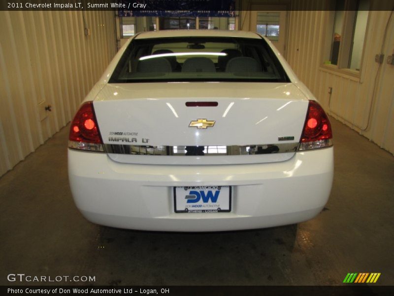 Summit White / Gray 2011 Chevrolet Impala LT