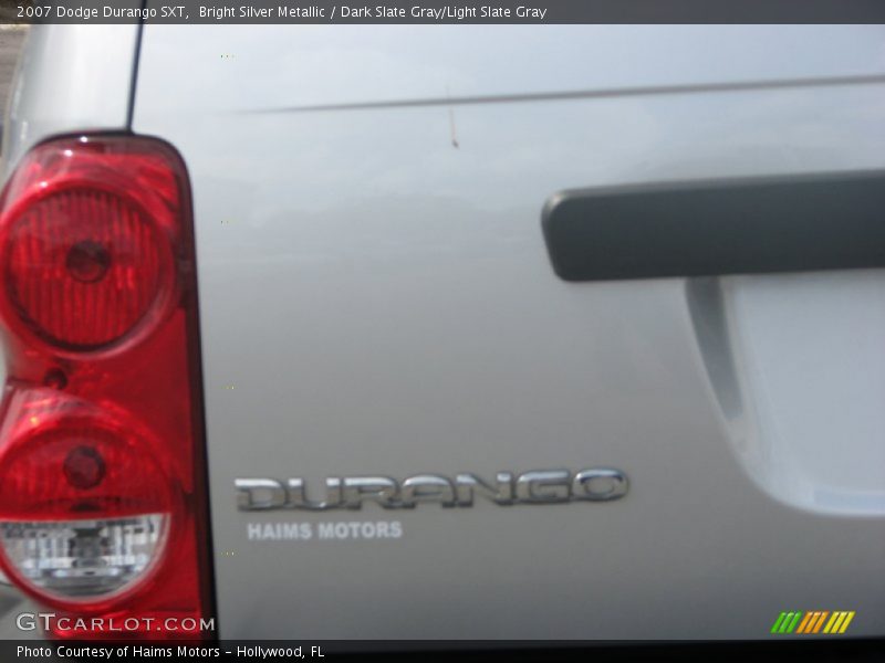 Bright Silver Metallic / Dark Slate Gray/Light Slate Gray 2007 Dodge Durango SXT