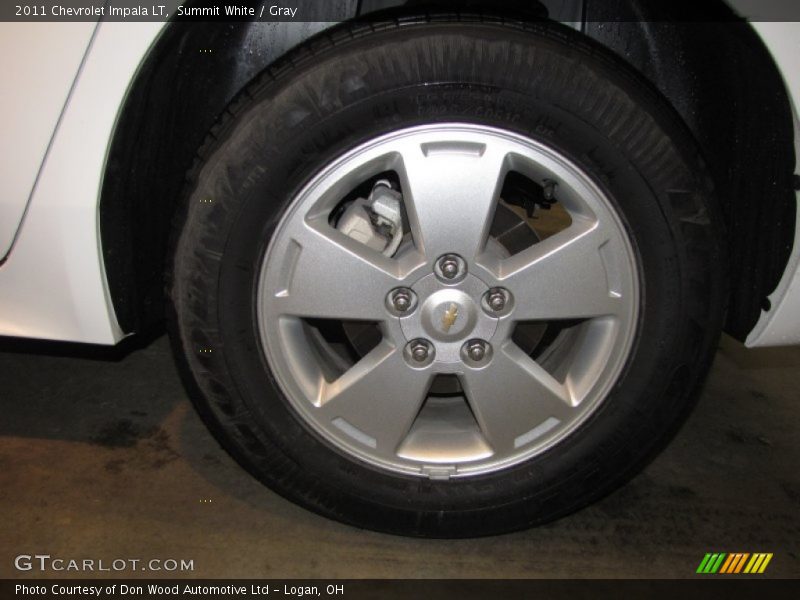 Summit White / Gray 2011 Chevrolet Impala LT