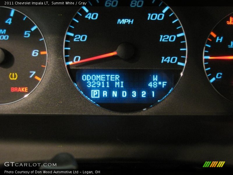 Summit White / Gray 2011 Chevrolet Impala LT