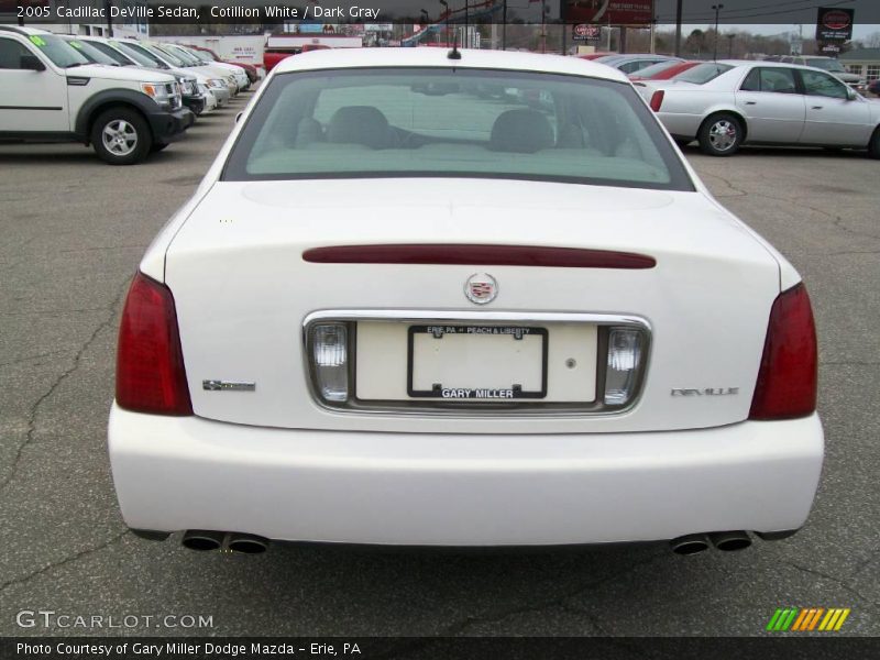 Cotillion White / Dark Gray 2005 Cadillac DeVille Sedan