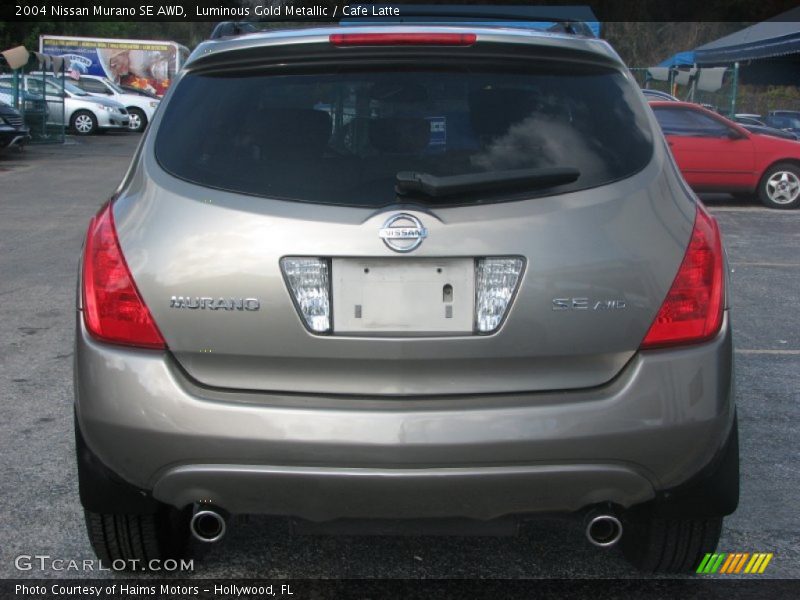 Luminous Gold Metallic / Cafe Latte 2004 Nissan Murano SE AWD