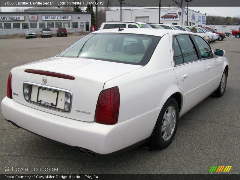 Cotillion White / Dark Gray 2005 Cadillac DeVille Sedan