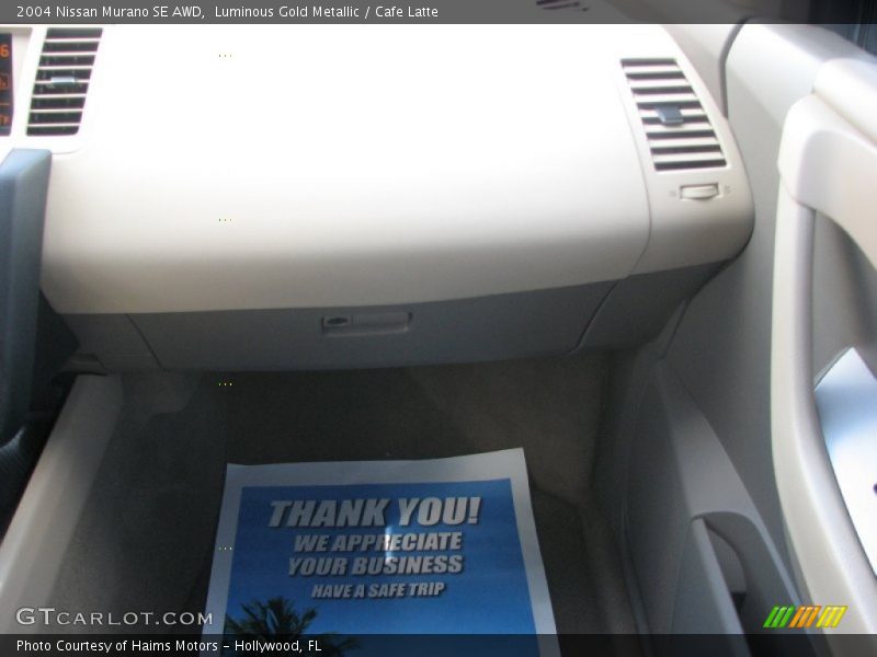 Luminous Gold Metallic / Cafe Latte 2004 Nissan Murano SE AWD