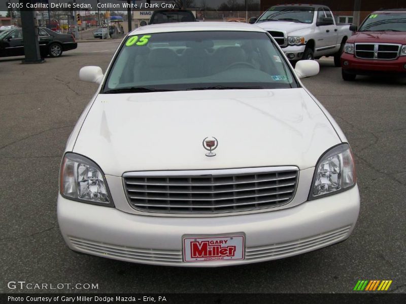 Cotillion White / Dark Gray 2005 Cadillac DeVille Sedan