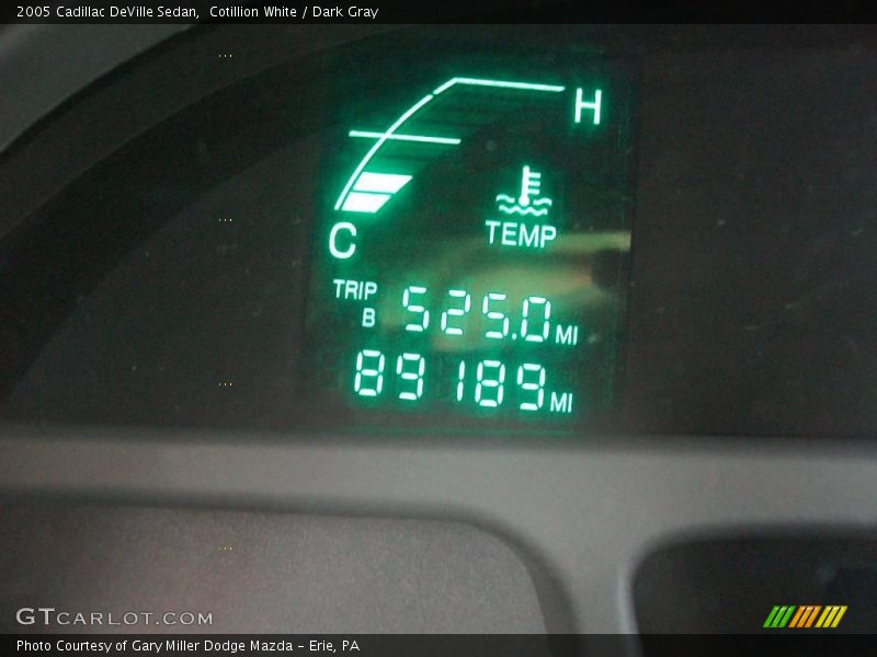 Cotillion White / Dark Gray 2005 Cadillac DeVille Sedan
