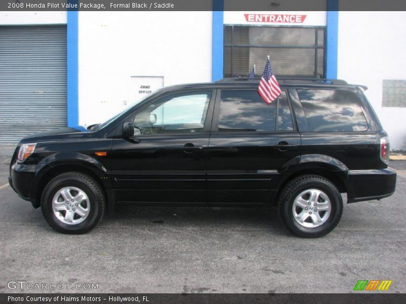 Formal Black / Saddle 2008 Honda Pilot Value Package