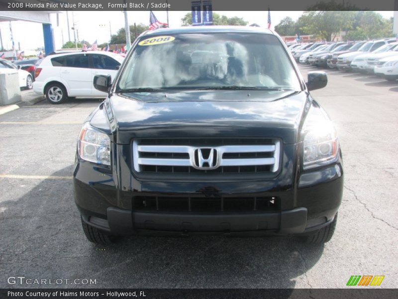 Formal Black / Saddle 2008 Honda Pilot Value Package