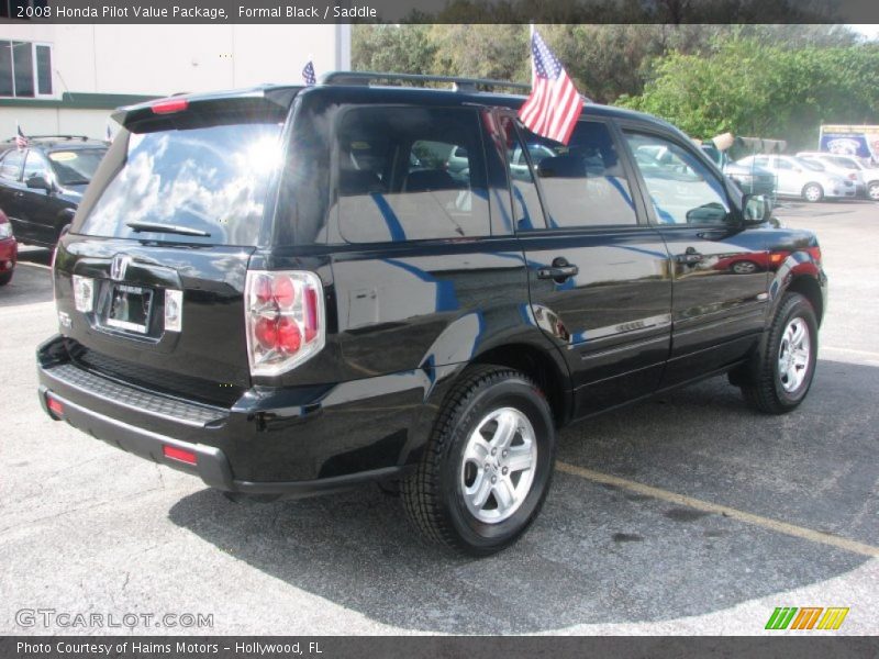 Formal Black / Saddle 2008 Honda Pilot Value Package