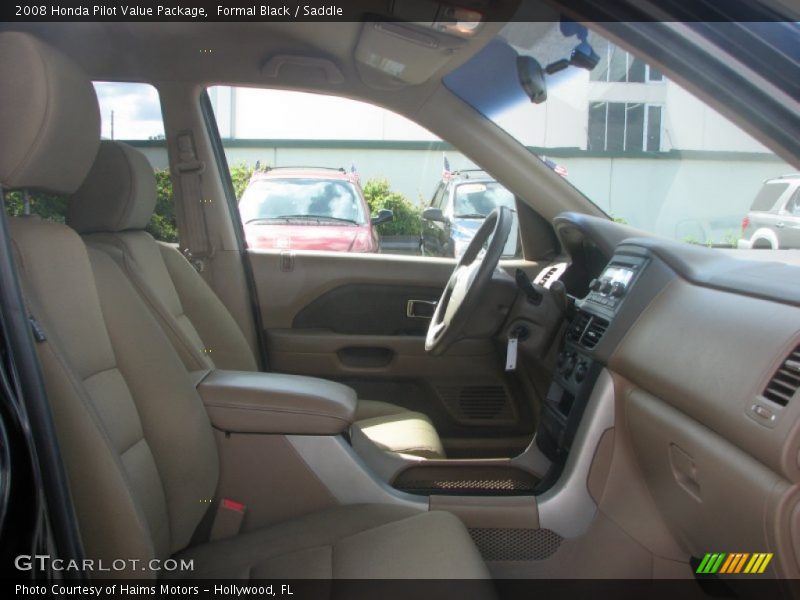 Formal Black / Saddle 2008 Honda Pilot Value Package