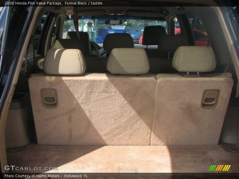 Formal Black / Saddle 2008 Honda Pilot Value Package