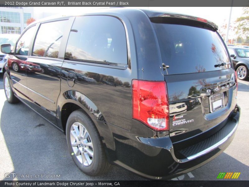 Brilliant Black Crystal Pearl / Black 2012 Dodge Grand Caravan R/T