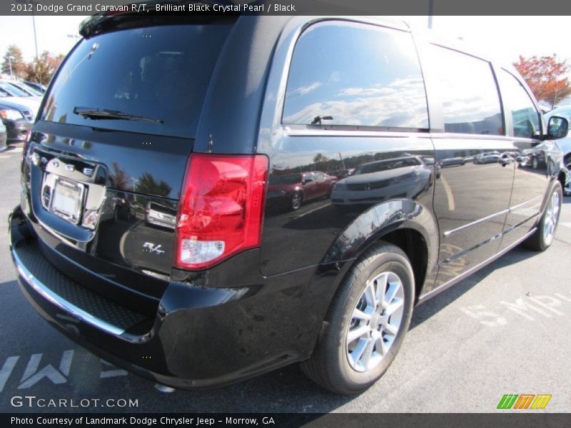 Brilliant Black Crystal Pearl / Black 2012 Dodge Grand Caravan R/T