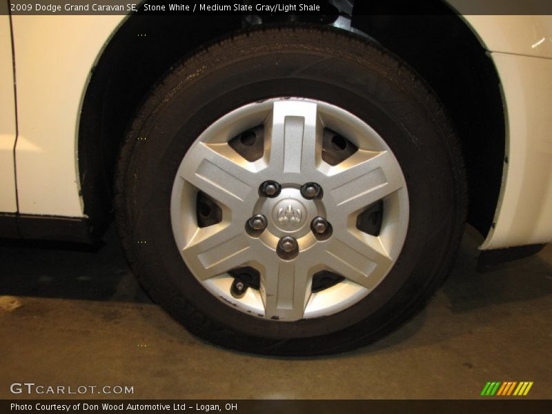 Stone White / Medium Slate Gray/Light Shale 2009 Dodge Grand Caravan SE