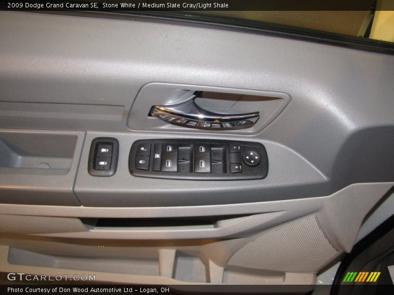 Stone White / Medium Slate Gray/Light Shale 2009 Dodge Grand Caravan SE