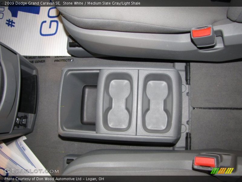 Stone White / Medium Slate Gray/Light Shale 2009 Dodge Grand Caravan SE