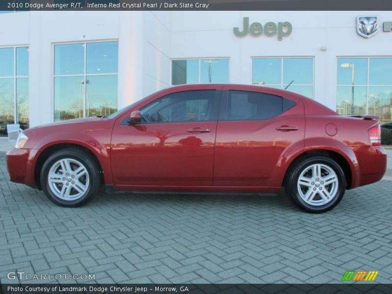 Inferno Red Crystal Pearl / Dark Slate Gray 2010 Dodge Avenger R/T