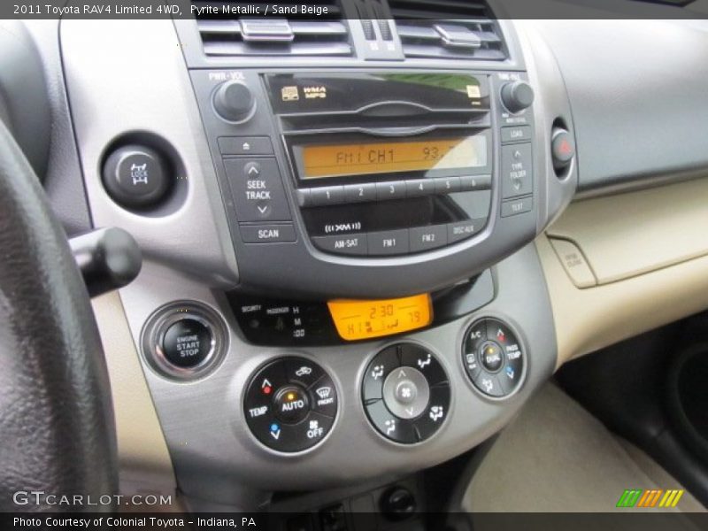 Controls of 2011 RAV4 Limited 4WD