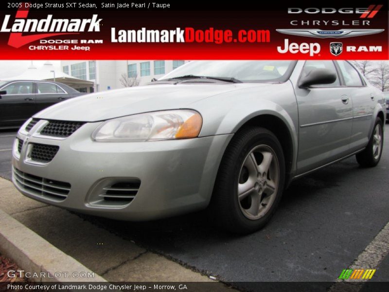 Satin Jade Pearl / Taupe 2005 Dodge Stratus SXT Sedan