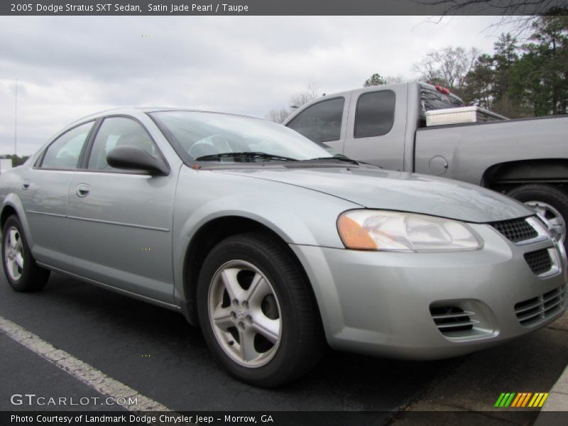 Satin Jade Pearl / Taupe 2005 Dodge Stratus SXT Sedan