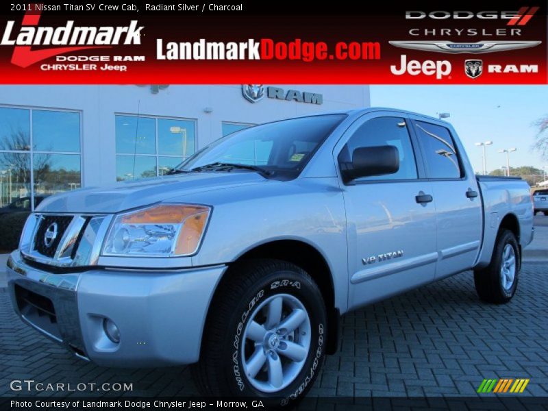 Radiant Silver / Charcoal 2011 Nissan Titan SV Crew Cab