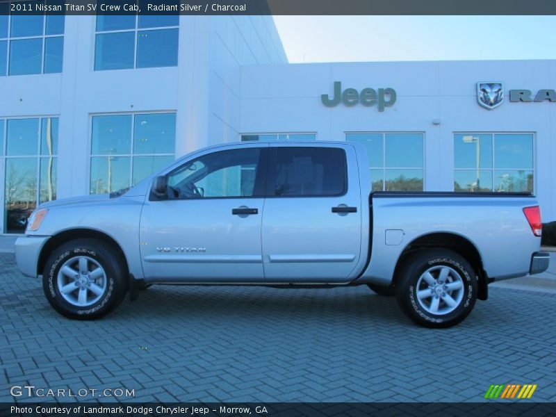 Radiant Silver / Charcoal 2011 Nissan Titan SV Crew Cab