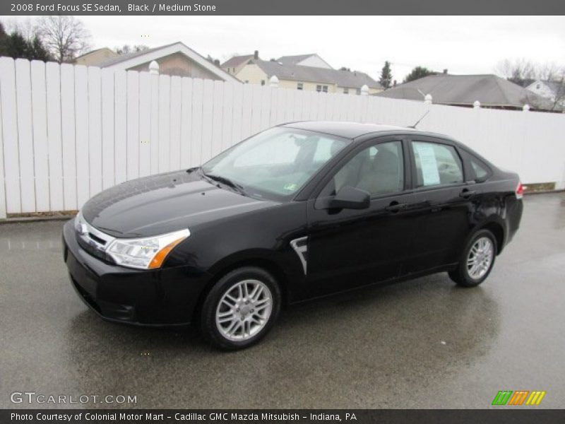Black / Medium Stone 2008 Ford Focus SE Sedan