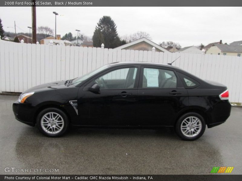 Black / Medium Stone 2008 Ford Focus SE Sedan