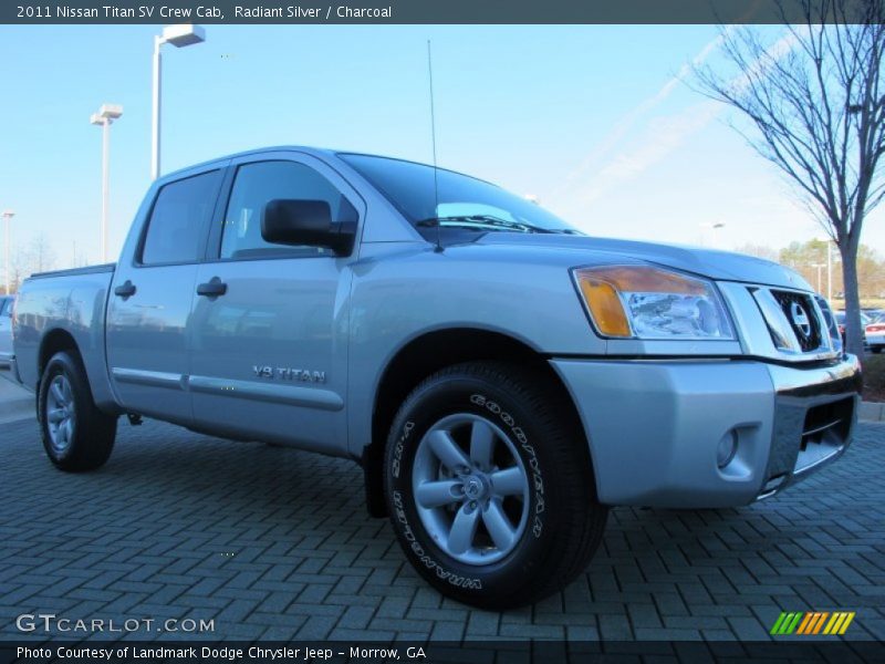 Radiant Silver / Charcoal 2011 Nissan Titan SV Crew Cab