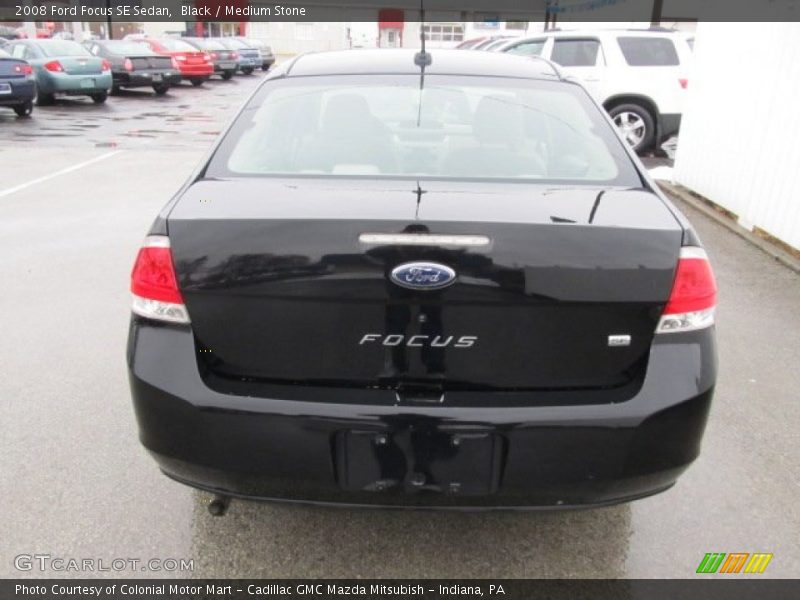 Black / Medium Stone 2008 Ford Focus SE Sedan