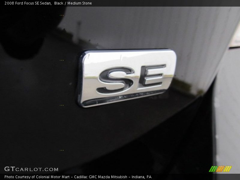 Black / Medium Stone 2008 Ford Focus SE Sedan