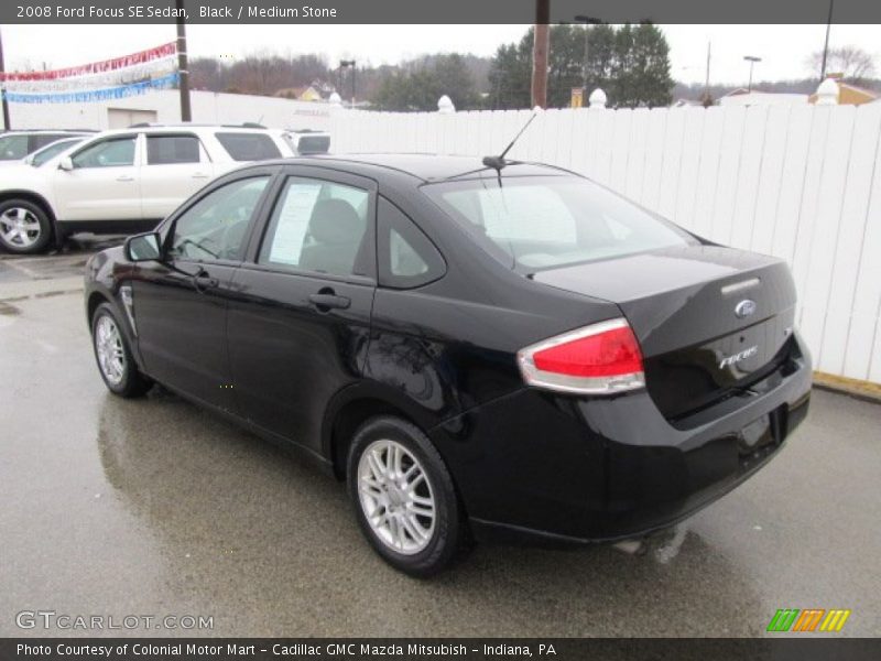 Black / Medium Stone 2008 Ford Focus SE Sedan