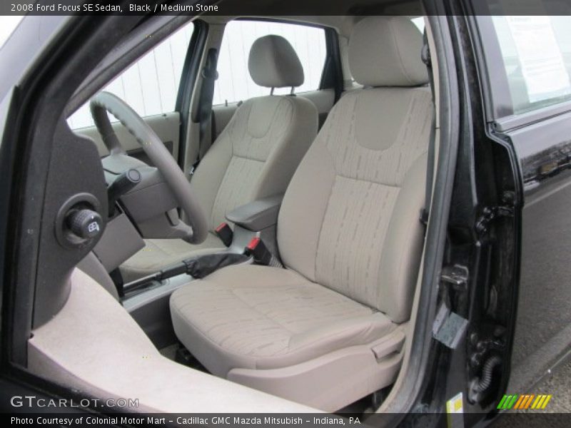 Black / Medium Stone 2008 Ford Focus SE Sedan