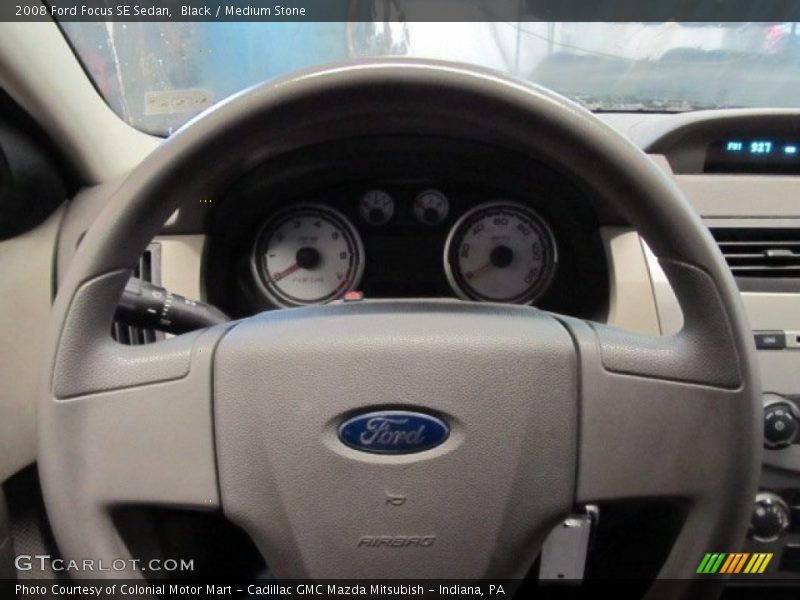 Black / Medium Stone 2008 Ford Focus SE Sedan