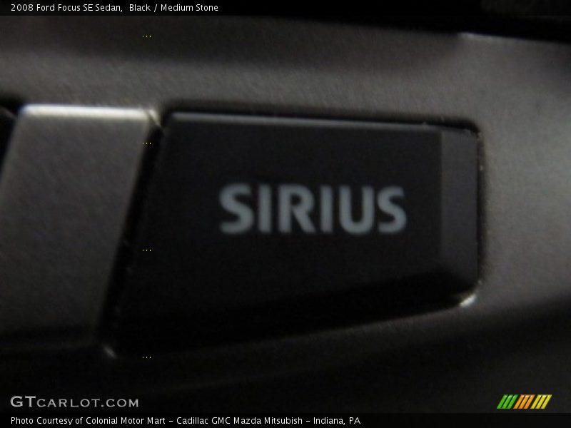 Black / Medium Stone 2008 Ford Focus SE Sedan