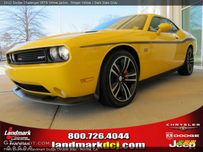 Stinger Yellow / Dark Slate Gray 2012 Dodge Challenger SRT8 Yellow Jacket