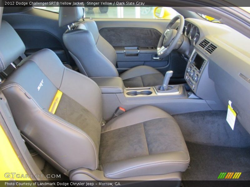  2012 Challenger SRT8 Yellow Jacket Dark Slate Gray Interior