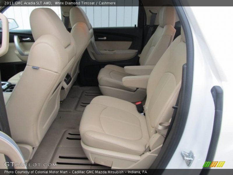 White Diamond Tintcoat / Cashmere 2011 GMC Acadia SLT AWD