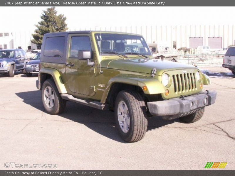 Rescue Green Metallic / Dark Slate Gray/Medium Slate Gray 2007 Jeep Wrangler Sahara 4x4