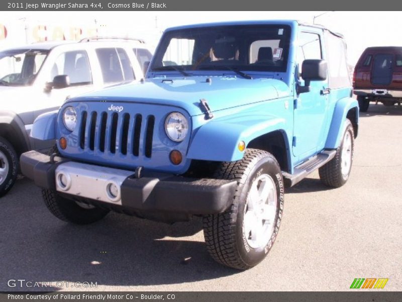 Cosmos Blue / Black 2011 Jeep Wrangler Sahara 4x4