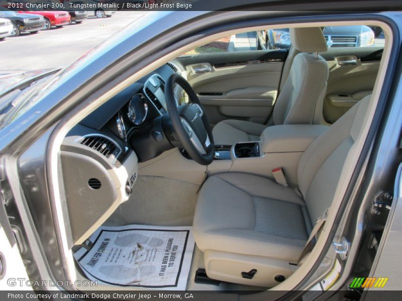 Tungsten Metallic / Black/Light Frost Beige 2012 Chrysler 300