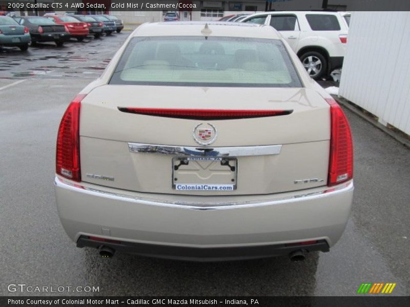 Gold Mist / Cashmere/Cocoa 2009 Cadillac CTS 4 AWD Sedan