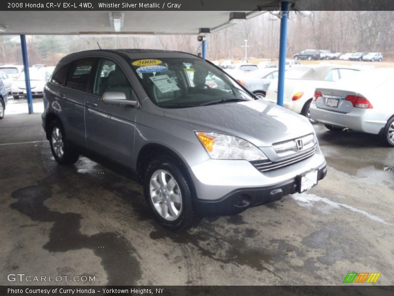 Whistler Silver Metallic / Gray 2008 Honda CR-V EX-L 4WD
