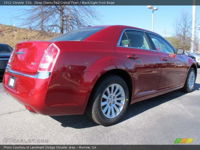 Deep Cherry Red Crystal Pearl / Black/Light Frost Beige 2012 Chrysler 300