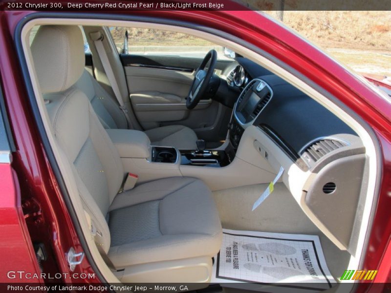 Deep Cherry Red Crystal Pearl / Black/Light Frost Beige 2012 Chrysler 300
