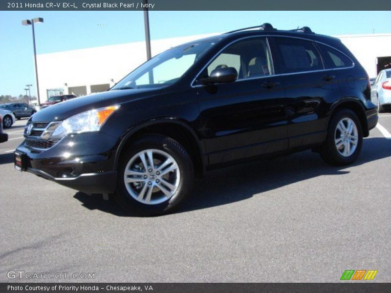 Crystal Black Pearl / Ivory 2011 Honda CR-V EX-L