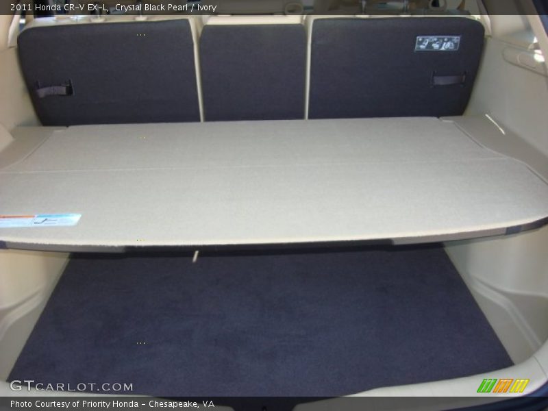 Crystal Black Pearl / Ivory 2011 Honda CR-V EX-L
