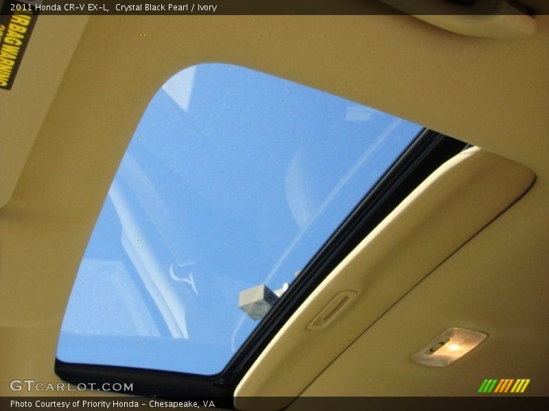Crystal Black Pearl / Ivory 2011 Honda CR-V EX-L