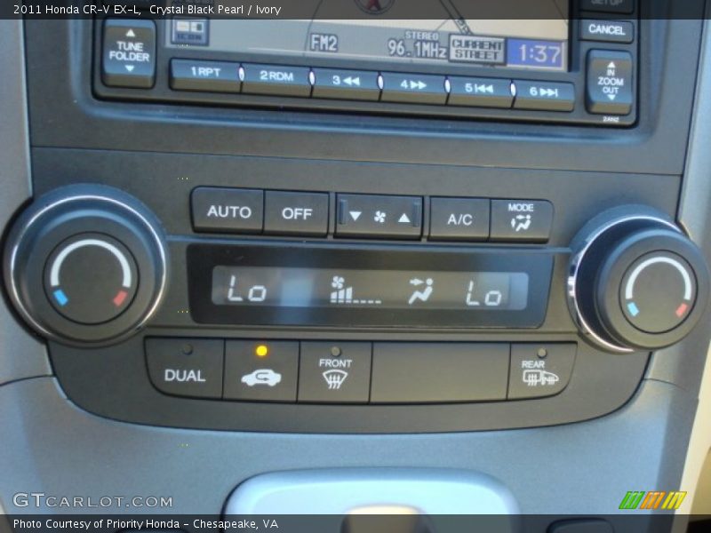 Crystal Black Pearl / Ivory 2011 Honda CR-V EX-L
